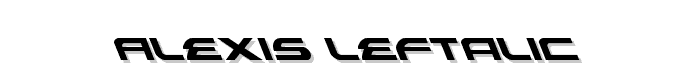 Alexis Leftalic font